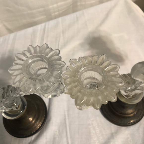 Sterling Silver Weighted Cambridge Candle Holder. - Picture 10 of 16